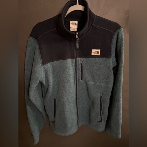 The Northface Zip Men's Fleece Jacket Size Small Two Tone Blue - Picture 3 of 12